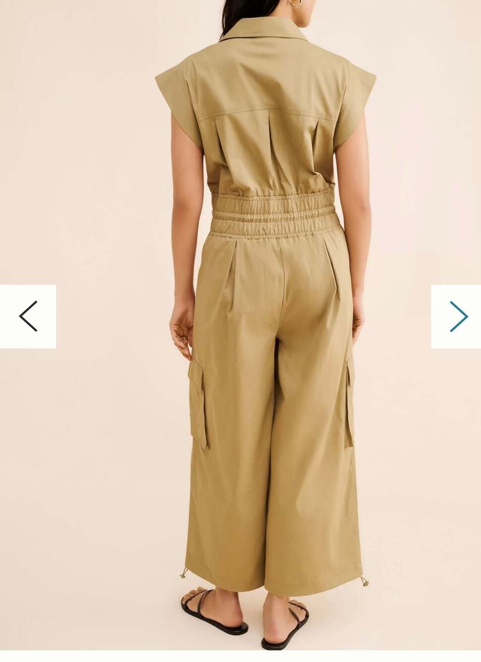 FARM Rio Cotton Utility Jumpsuit in Olive Green - Picture 3 of 15